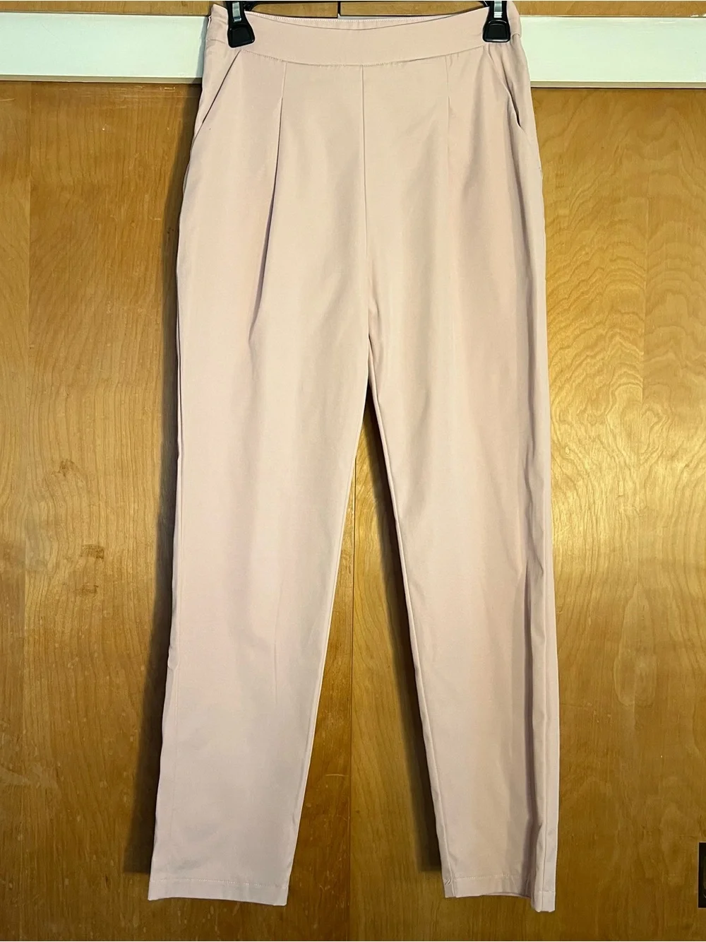 SHEIN Soft Pink Women's Cropped Blazer & Straight Pants Set